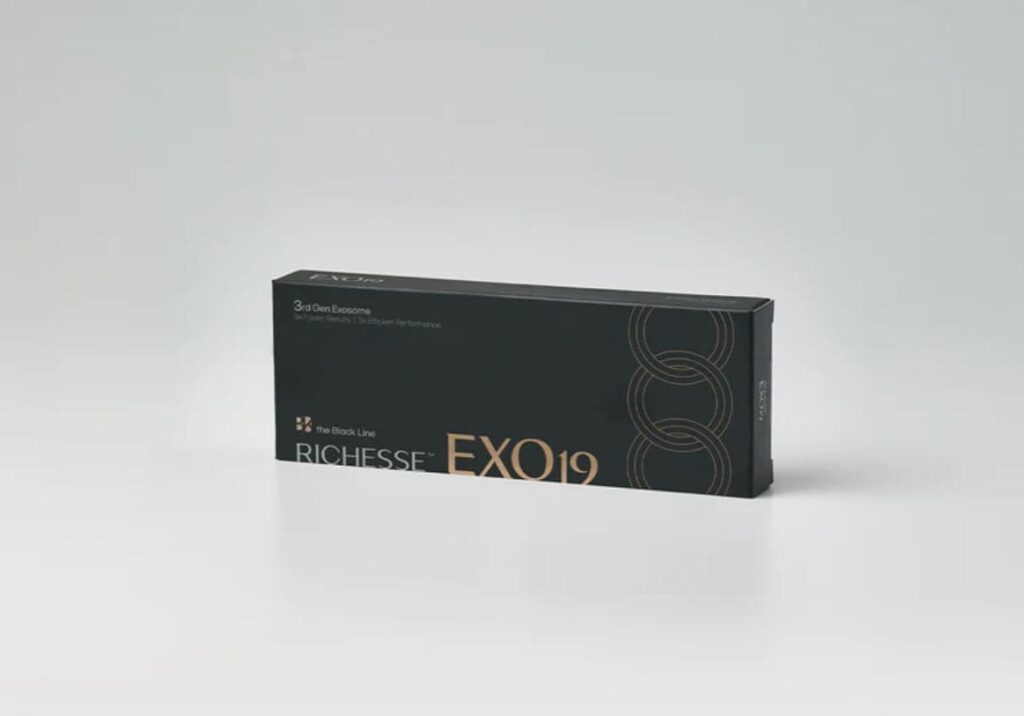 EXO19 Richesse flacon 2,2 ml soin cosmétique exosomes pour amélioration de l’éclat et de la texture de la peau