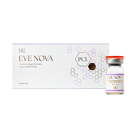 Flacons EVE Nova PDRN Skin Booster avec formule PCL 21 %